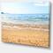 Designart - Blue Seashore with Pebble Stones - Modern Seascape Canvas Artwork